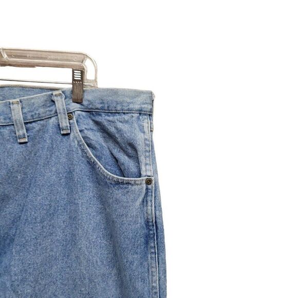 Wrangler Jeans Mens 44X30 Blue Premium Denim Straight Leg Regular Fit 96501SL - Picture 6 of 12